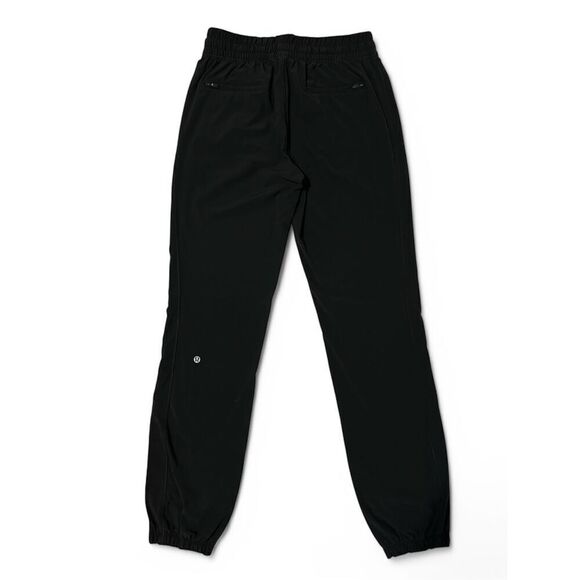 Lululemon Black High Rise Drawstring Lightweight Jogger Pants Sz 6 Athleisure - Picture 2 of 10
